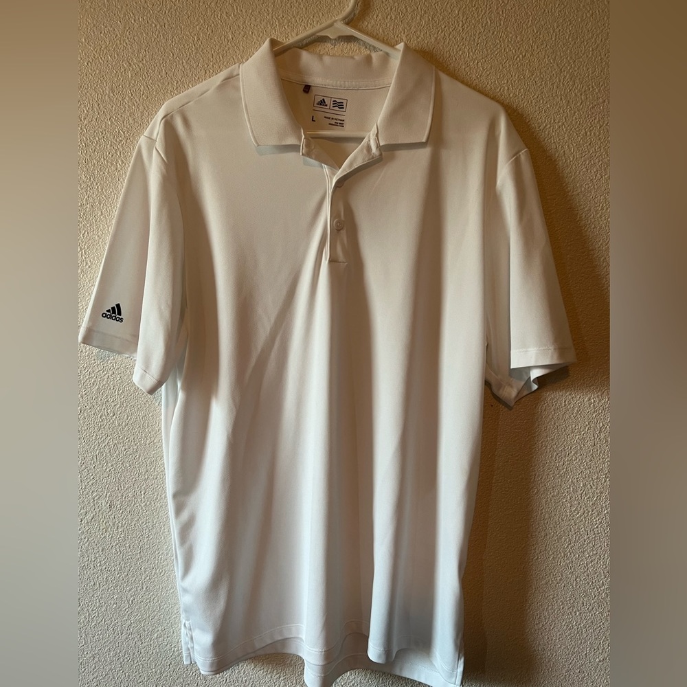 2/$35 White Adidas Golf Polo size Lg.